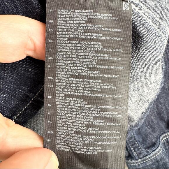 G-Star Raw Hunter 5620 Straight Shirt Lightweight Dark Denim Button Down Size S - Picture 11 of 15